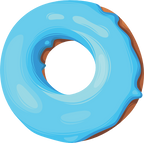 (s242) Colorful Glazed Donut