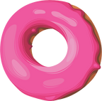 (s242) Colorful Glazed Donut
