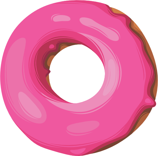 (s242) Colorful Glazed Donut