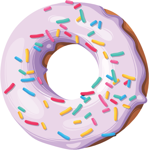 (s242) Colorful Glazed Donut Sprinkles