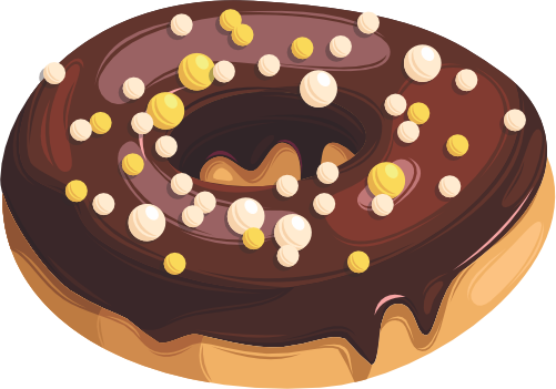 (s242) Colorful Glazed Donut Sprinkles
