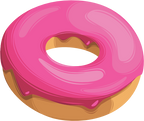(s242) Colorful Glazed Donut