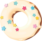 (s242) Colorful Glazed Donut Sprinkles