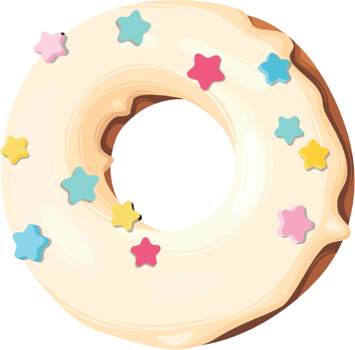 (s242) Colorful Glazed Donut Sprinkles