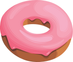 (s242) Colorful Glazed Donut