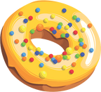 (s242) Colorful Glazed Donut Sprinkles