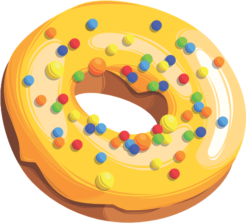 (s242) Colorful Glazed Donut Sprinkles