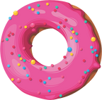 (s242) Colorful Glazed Donut Sprinkles