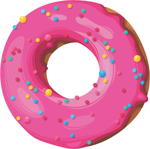 (s242) Colorful Glazed Donut Sprinkles