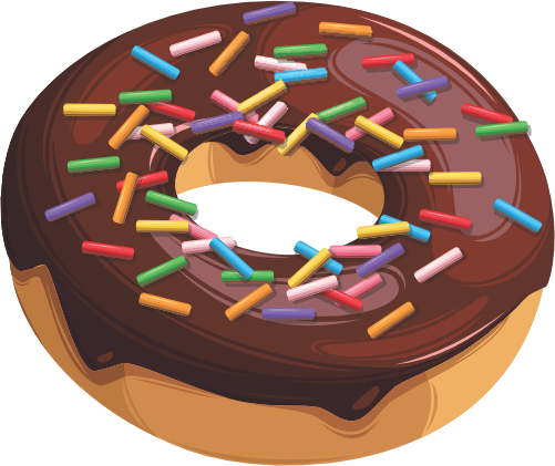 (s242) Colorful Glazed Donut Sprinkles
