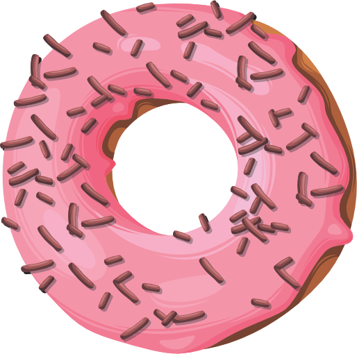 (s242) Colorful Glazed Donut Sprinkles