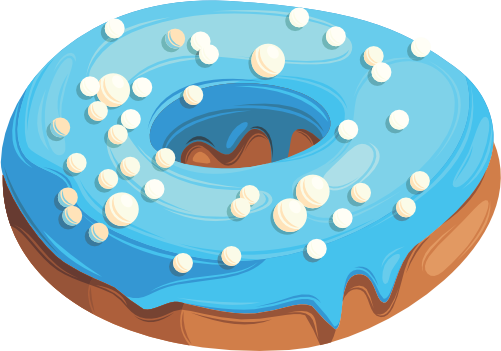 (s242) Colorful Glazed Donut Sprinkles