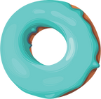(s242) Colorful Glazed Donut