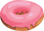 (s242) Colorful Glazed Donut