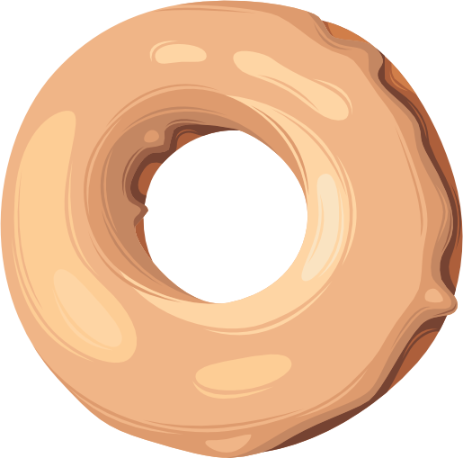 (s242) Colorful Glazed Donut