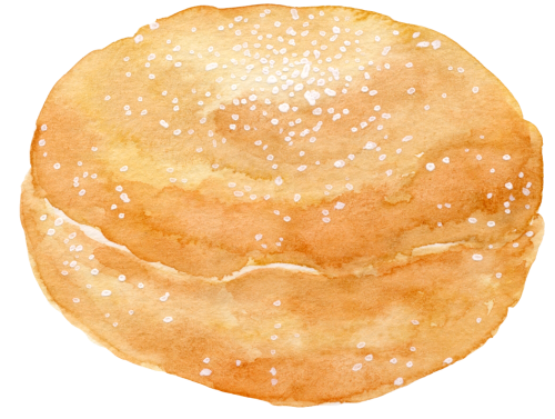 (s242) Watercolor Glazed Donut