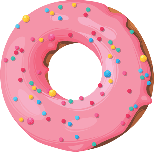 (s242) Colorful Glazed Donut Sprinkles