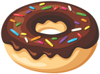 (s242) Colorful Glazed Donut Sprinkles