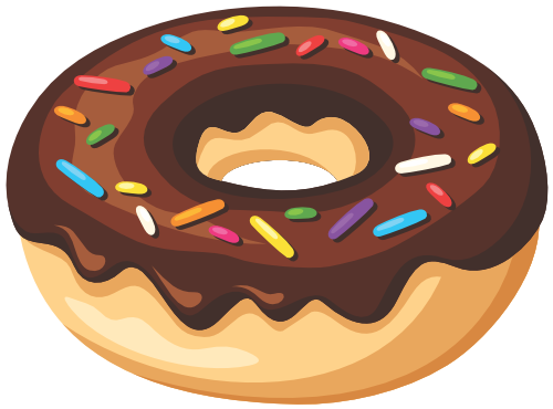 (s242) Colorful Glazed Donut Sprinkles