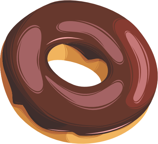(s242) Colorful Glazed Donut