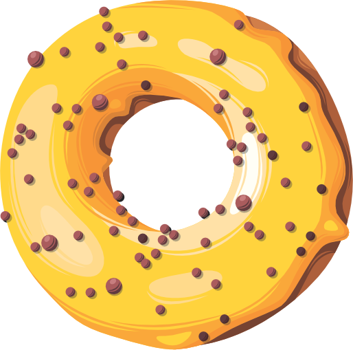 (s242) Colorful Glazed Donut Sprinkles
