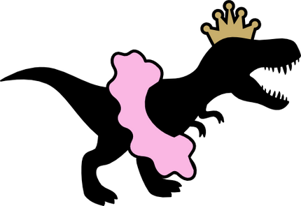 (244-04) Dinosaurs Dinosaur Princess Ballerina Crown Tiara Tutu