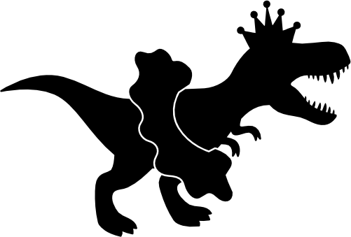 (244-04-A) Dinosaurs Dinosaur Princess Ballerina Crown Tiara Tutu