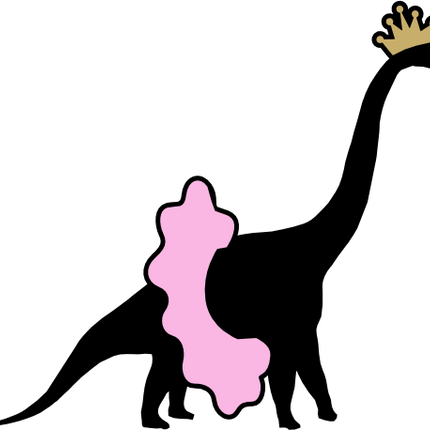 (244-04) Dinosaurs Dinosaur Princess Ballerina Crown Tiara Tutu