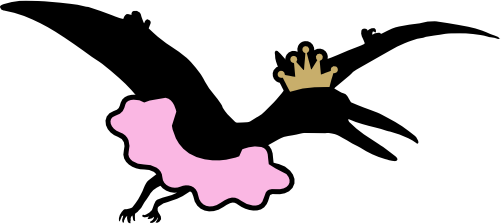 (244-04-E) Dinosaurs Dinosaur Princess Ballerina Crown Tiara Tutu