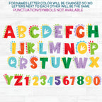 (s244-6B) Dinosaur Letters Custom Name Text