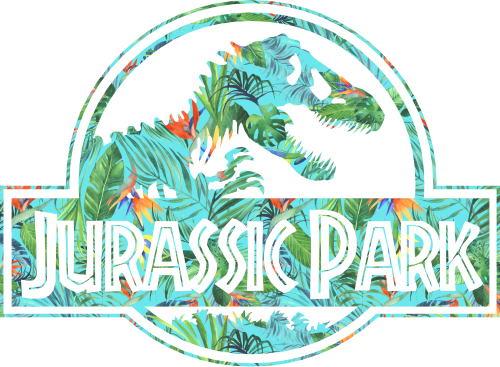 (244-07-C13) Tropical Floral Dinosaur Custom