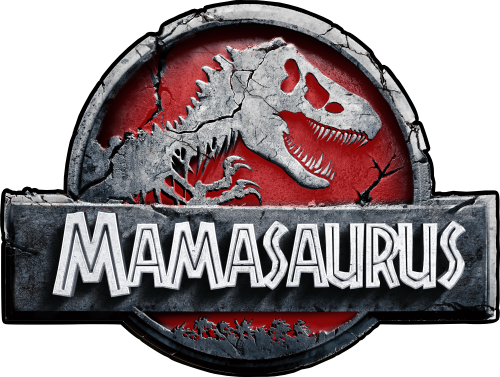 (s244-C15-2) Red Stone Jurassic Family Dinosaur Collection Custom Text