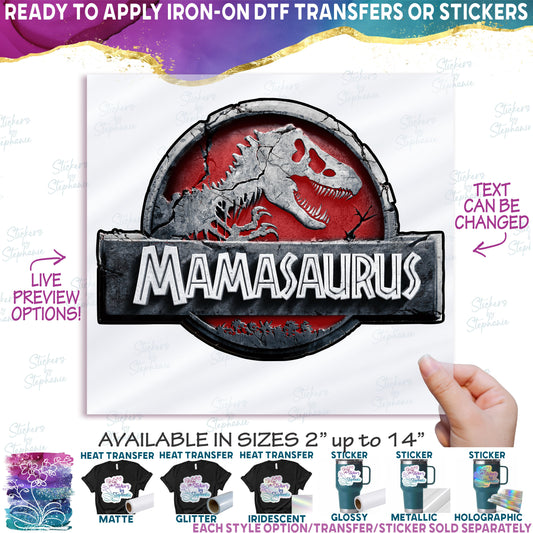 (s244-C15-2) Red Family Dinosaur