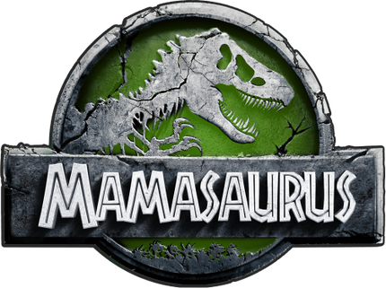 (244-07-C15-3) Green Stone Jurassic Family Dinosaur Custom