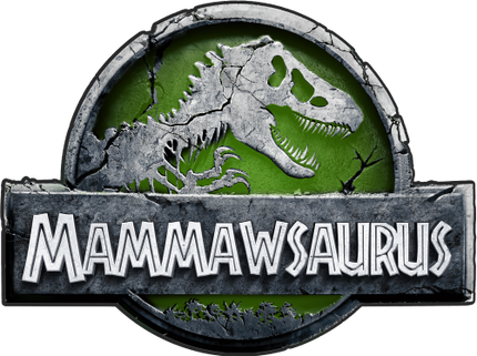 (244-07-C15-3) Green Stone Jurassic Family Dinosaur Custom