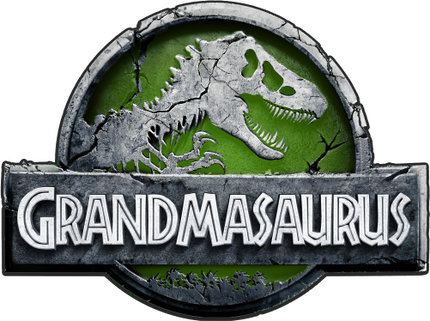 (244-07-C15-3) Green Stone Jurassic Family Dinosaur Custom