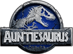 (244-07-C15-4) Blue Stone Jurassic Family Dinosaur Custom