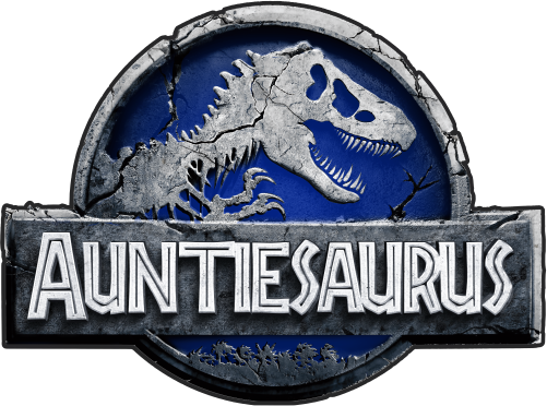 (244-07-C15-4) Blue Stone Jurassic Family Dinosaur Custom