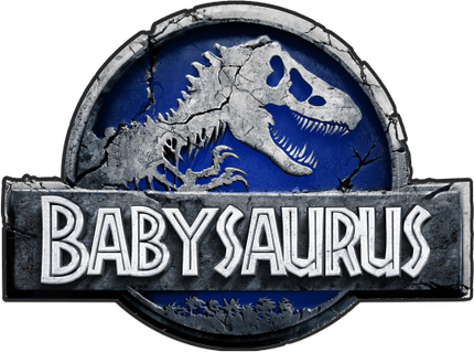 (244-07-C15-4) Blue Stone Jurassic Family Dinosaur Custom