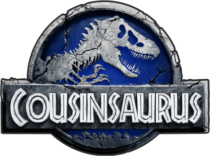 (244-07-C15-4) Blue Stone Jurassic Family Dinosaur Custom