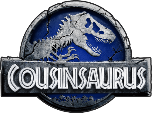 (244-07-C15-4) Blue Stone Jurassic Family Dinosaur Custom