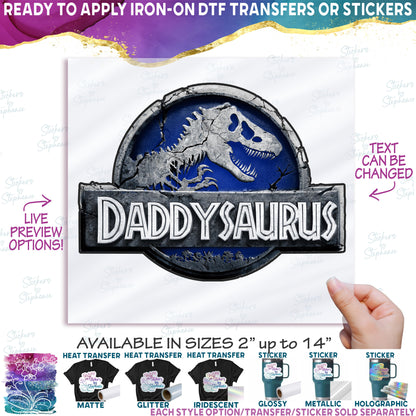 (s244-C15-4) Blue Family Dinosaur