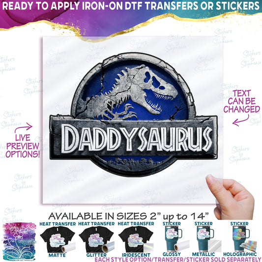 (s244-C15-4) Blue Family Dinosaur
