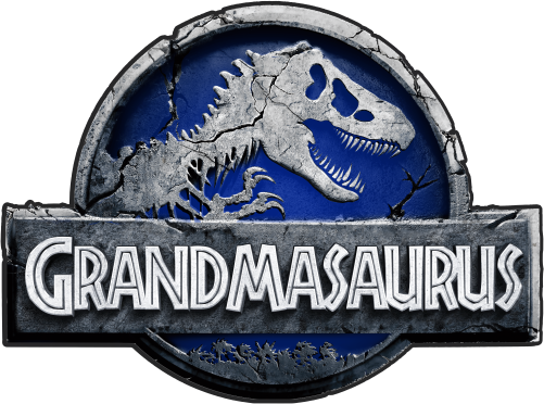(244-07-C15-4) Blue Stone Jurassic Family Dinosaur Custom