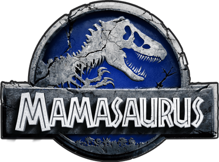 (244-07-C15-4) Blue Stone Jurassic Family Dinosaur Custom