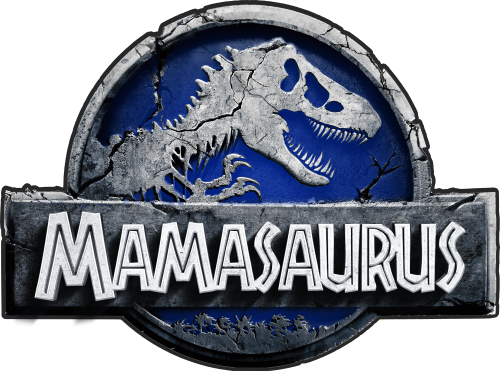(244-07-C15-4) Blue Stone Jurassic Family Dinosaur Custom