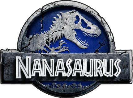 (244-07-C15-4) Blue Stone Jurassic Family Dinosaur Custom