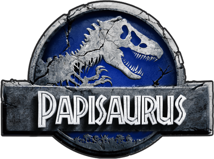 (244-07-C15-4) Blue Stone Jurassic Family Dinosaur Custom