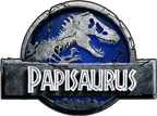 (244-07-C15-4) Blue Stone Jurassic Family Dinosaur Custom