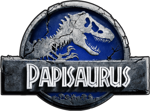 (244-07-C15-4) Blue Stone Jurassic Family Dinosaur Custom